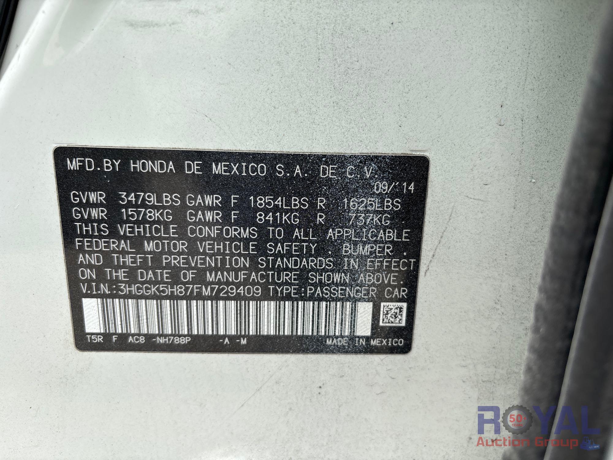 2015 Honda Fit EX Hatchback
