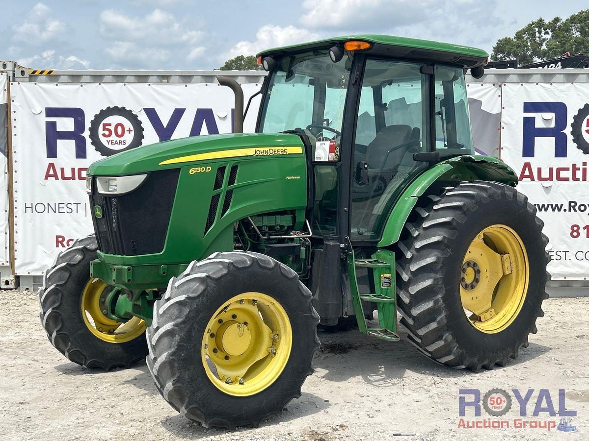 2013 John Deere 6130D 4WD Agricultural Utility Tractor