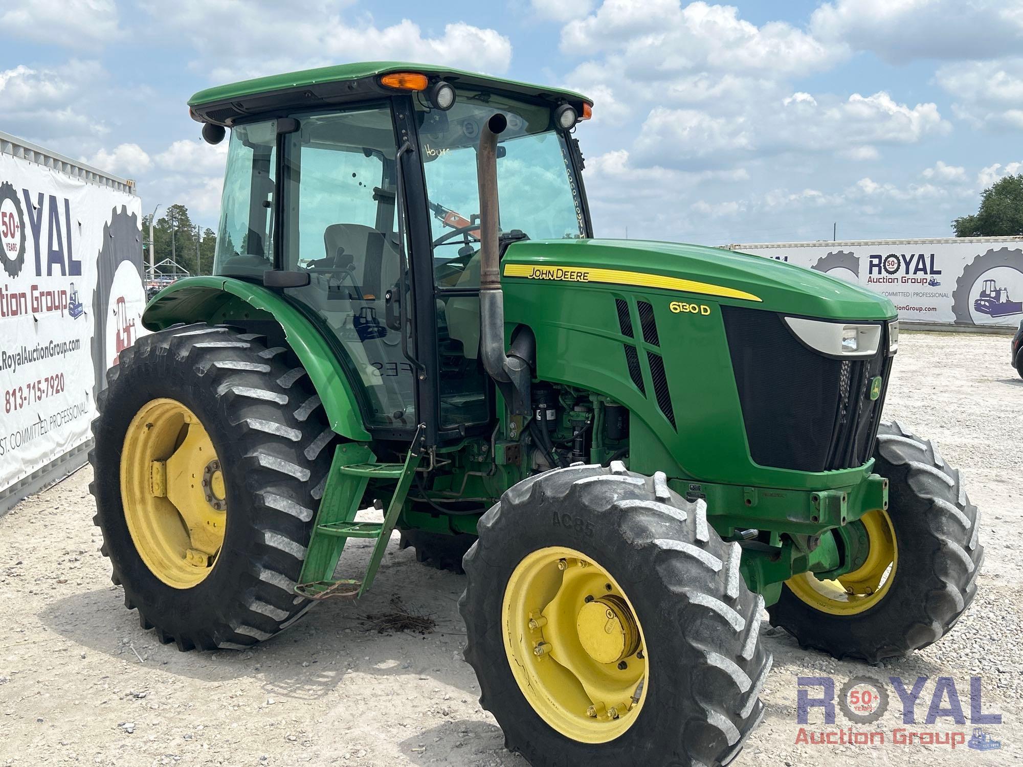 2013 John Deere 6130D 4WD Agricultural Utility Tractor