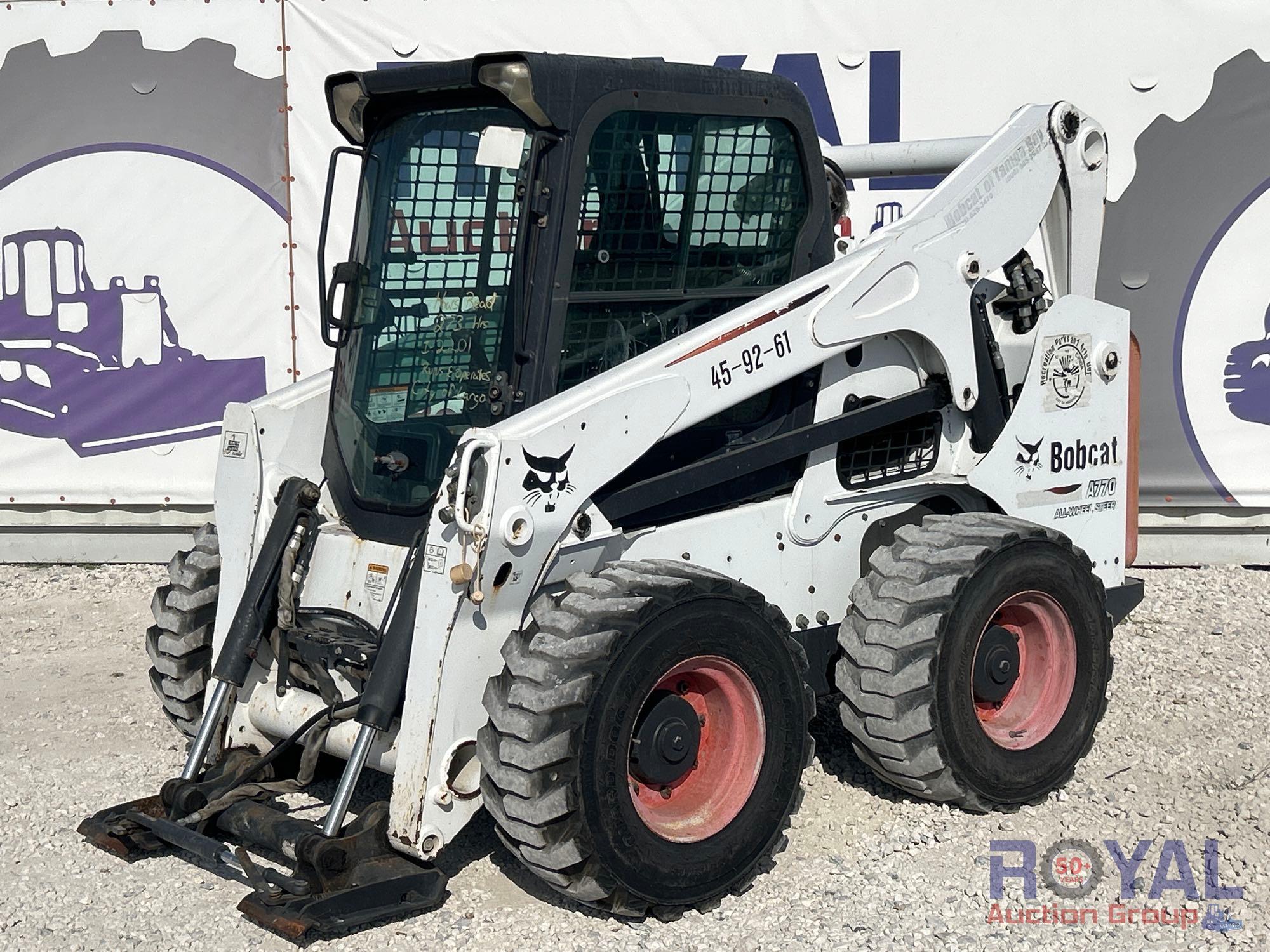 2012 Bobcat A770 Compact Wheel Loader Skid Steer
