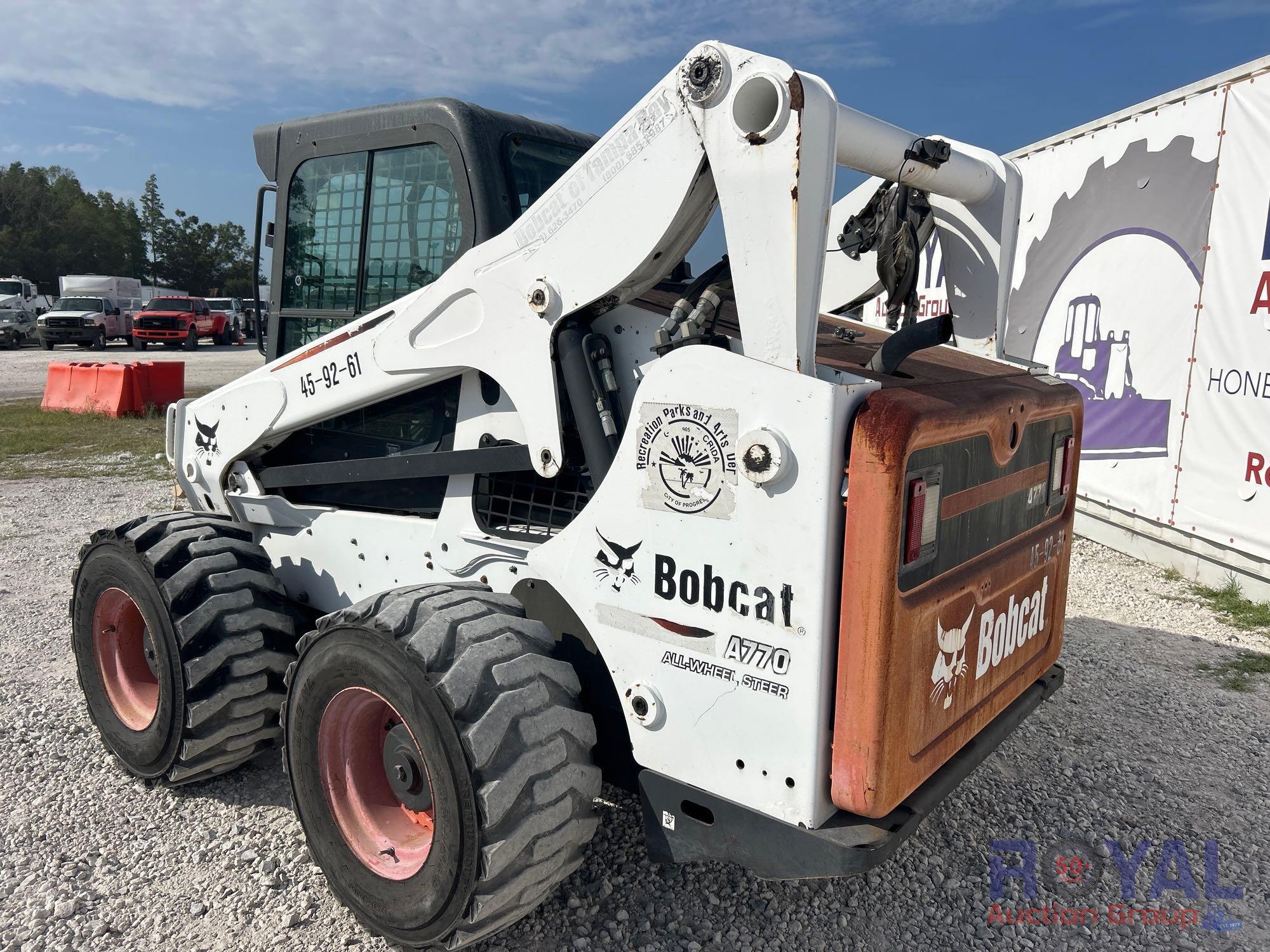 2012 Bobcat A770 Compact Wheel Loader Skid Steer