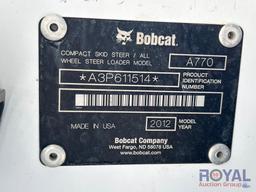 2012 Bobcat A770 Compact Wheel Loader Skid Steer