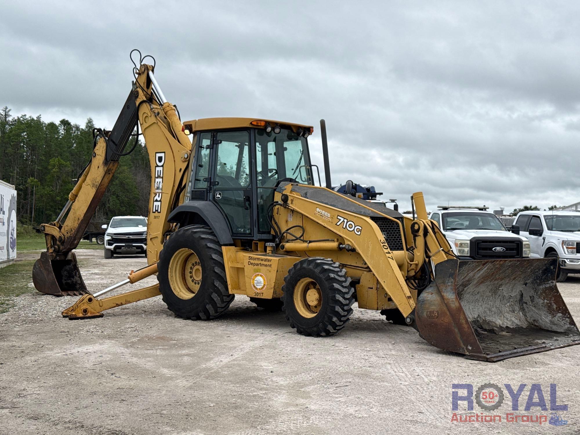 2006 John Deere 710G 4x4 Extendahoe Loader Backhoe
