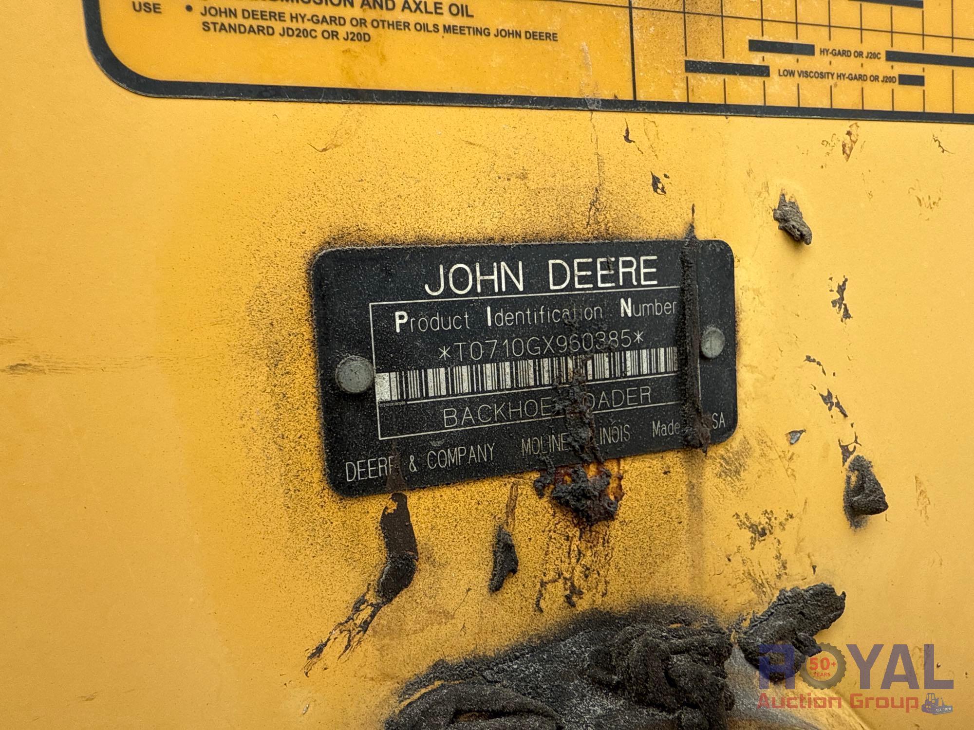 2006 John Deere 710G 4x4 Extendahoe Loader Backhoe