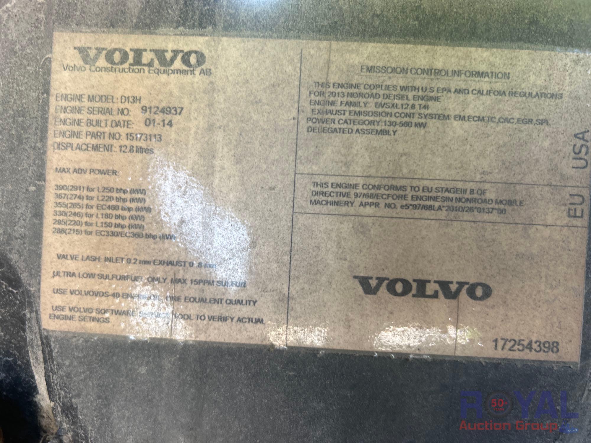 2014 Volvo L180G Articulated Wheel Loader