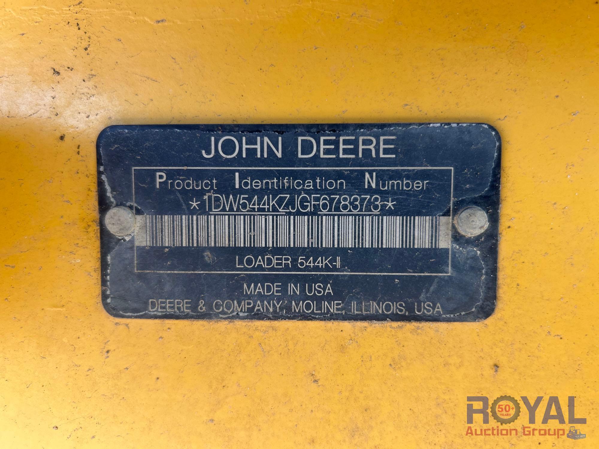 2017 John Deere 544K-II Articulated Wheel Loader