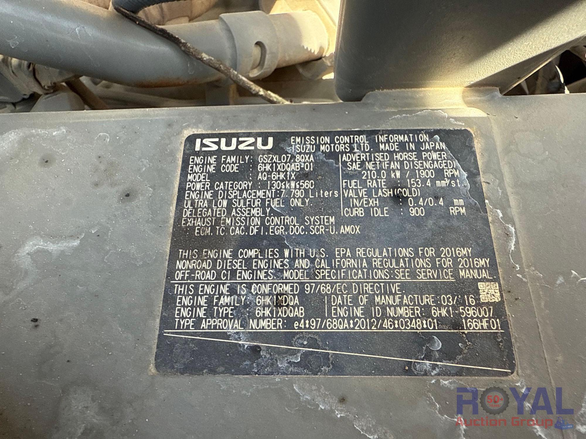 2017 Hitachi Zaxis ZX350LC-6N Hydraulic Excavator