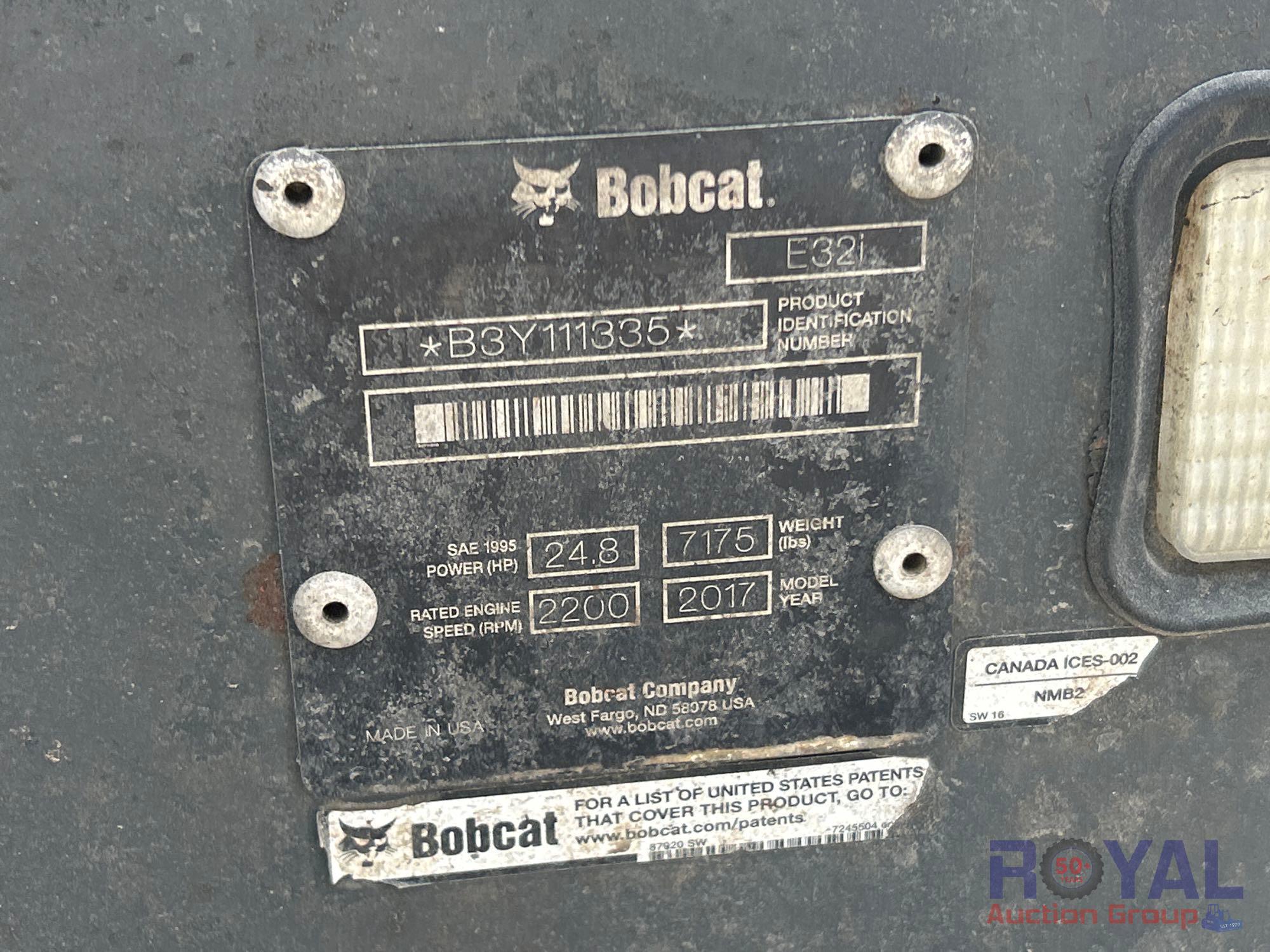 2017 Bobcat E32i Mini Excavator