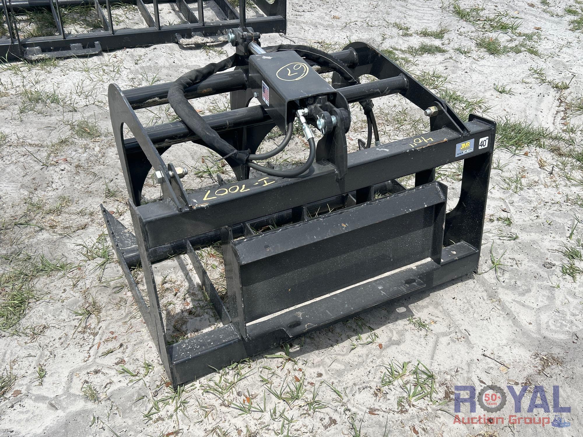 2025 JMR 40in Grapple Rake Mini Skid Steer Attachment