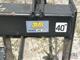 2025 JMR 40in Grapple Rake Mini Skid Steer Attachment