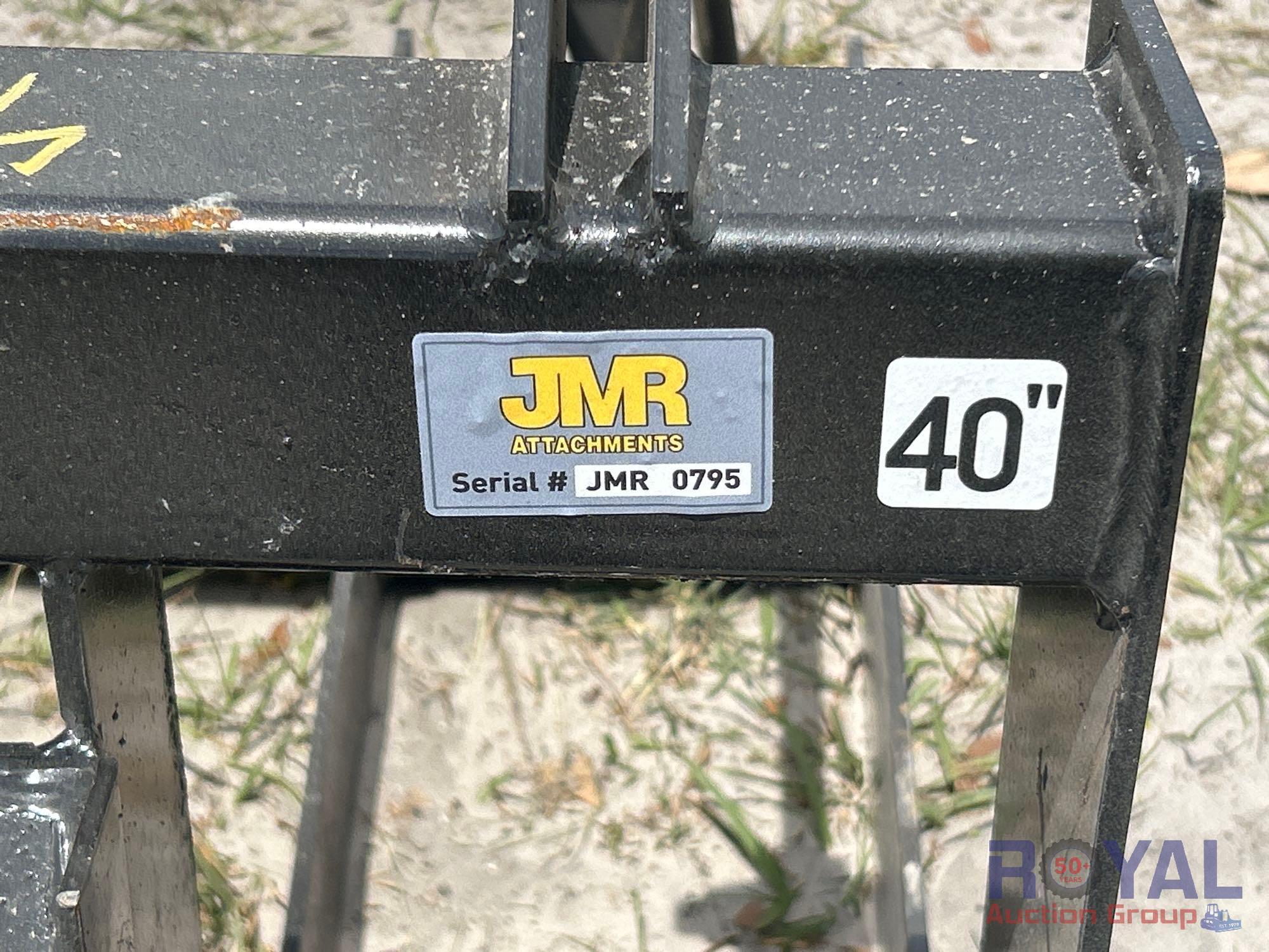 2025 JMR 40in Grapple Rake Mini Skid Steer Attachment