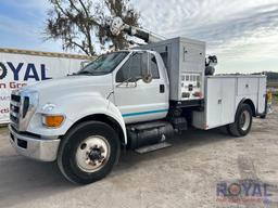 2015 Ford F-750 Stellar 10628 5,500LB Crane Service Truck
