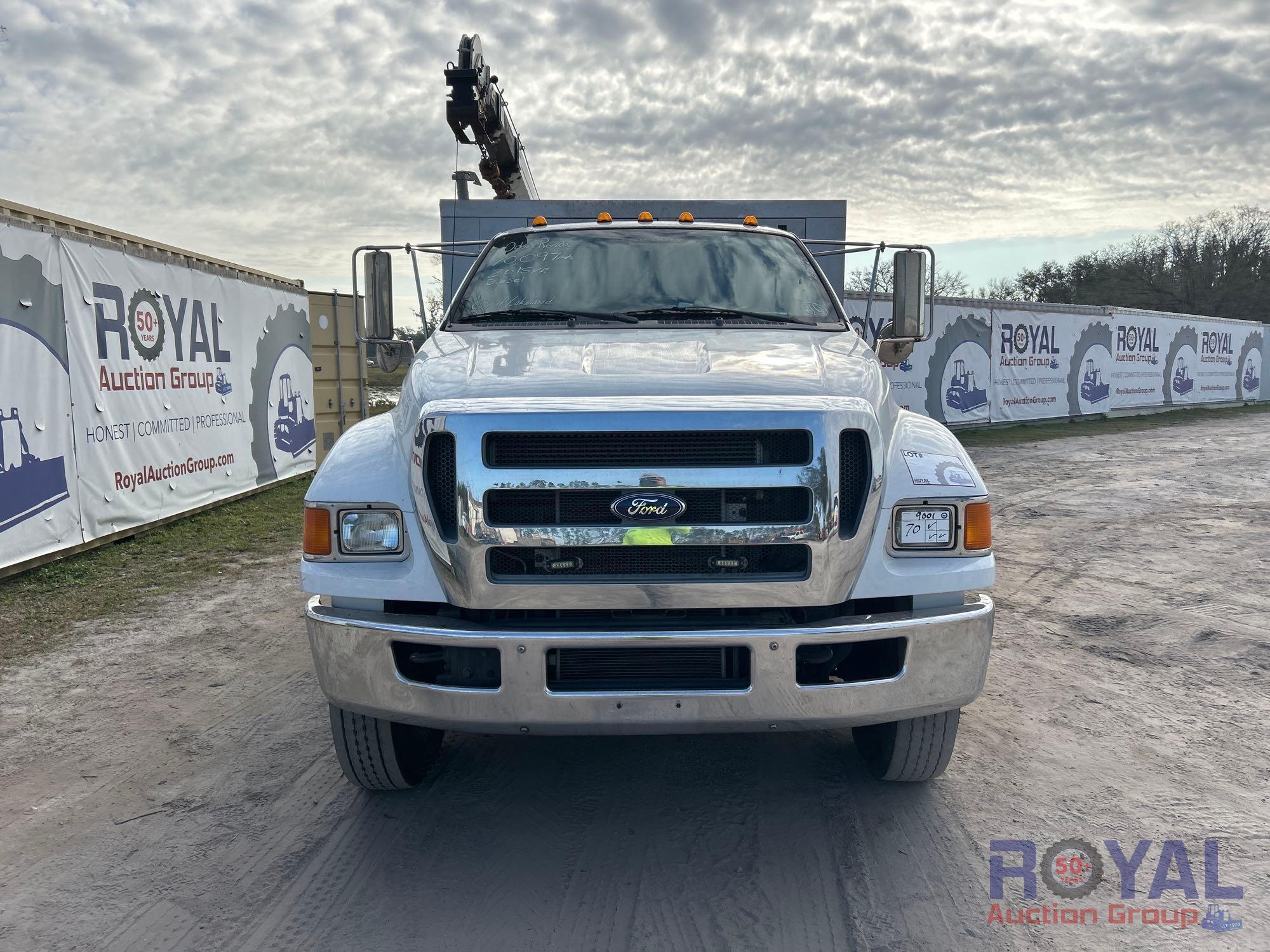 2015 Ford F-750 Stellar 10628 5,500LB Crane Service Truck