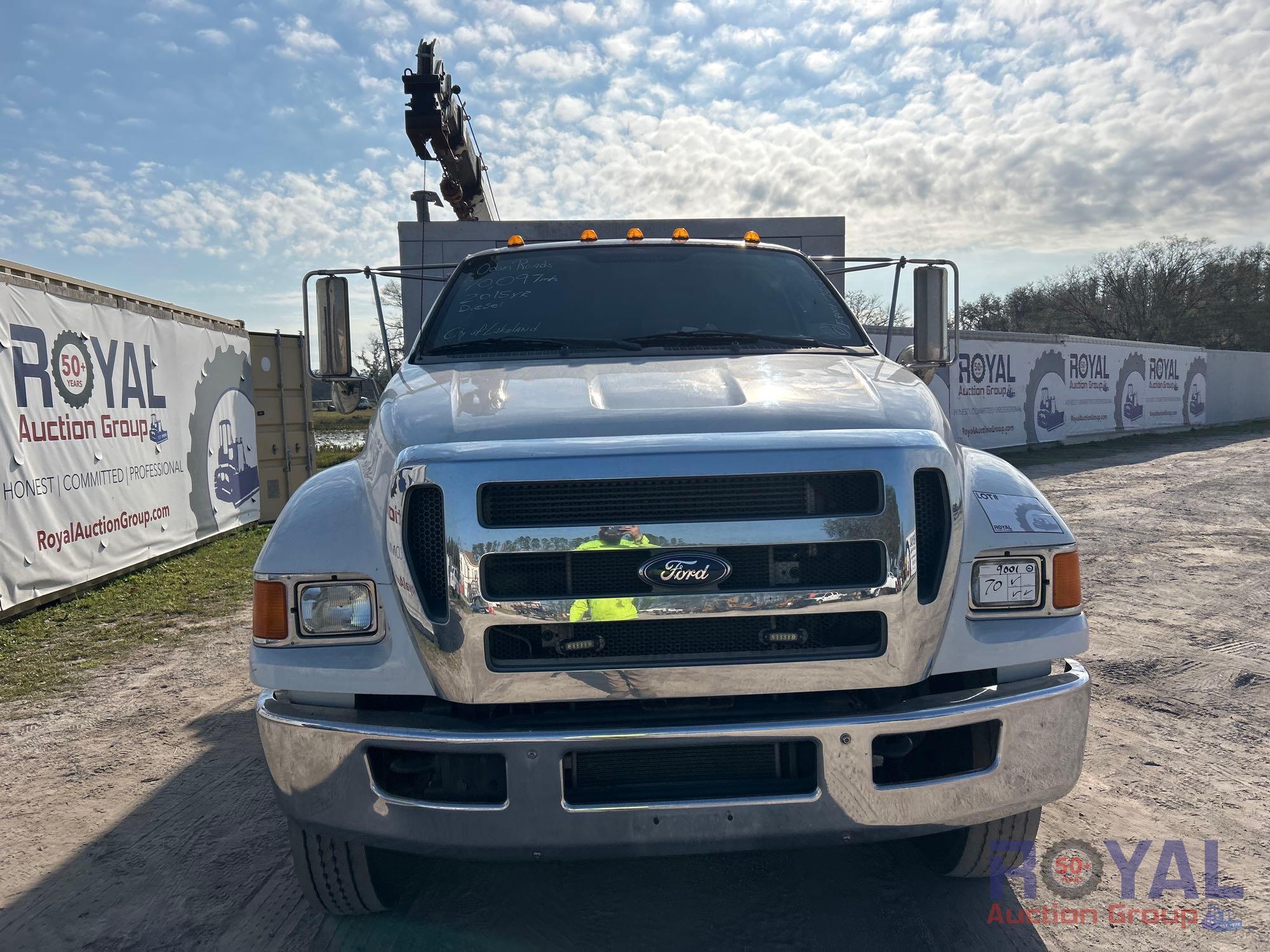 2015 Ford F-750 Stellar 10628 5,500LB Crane Service Truck