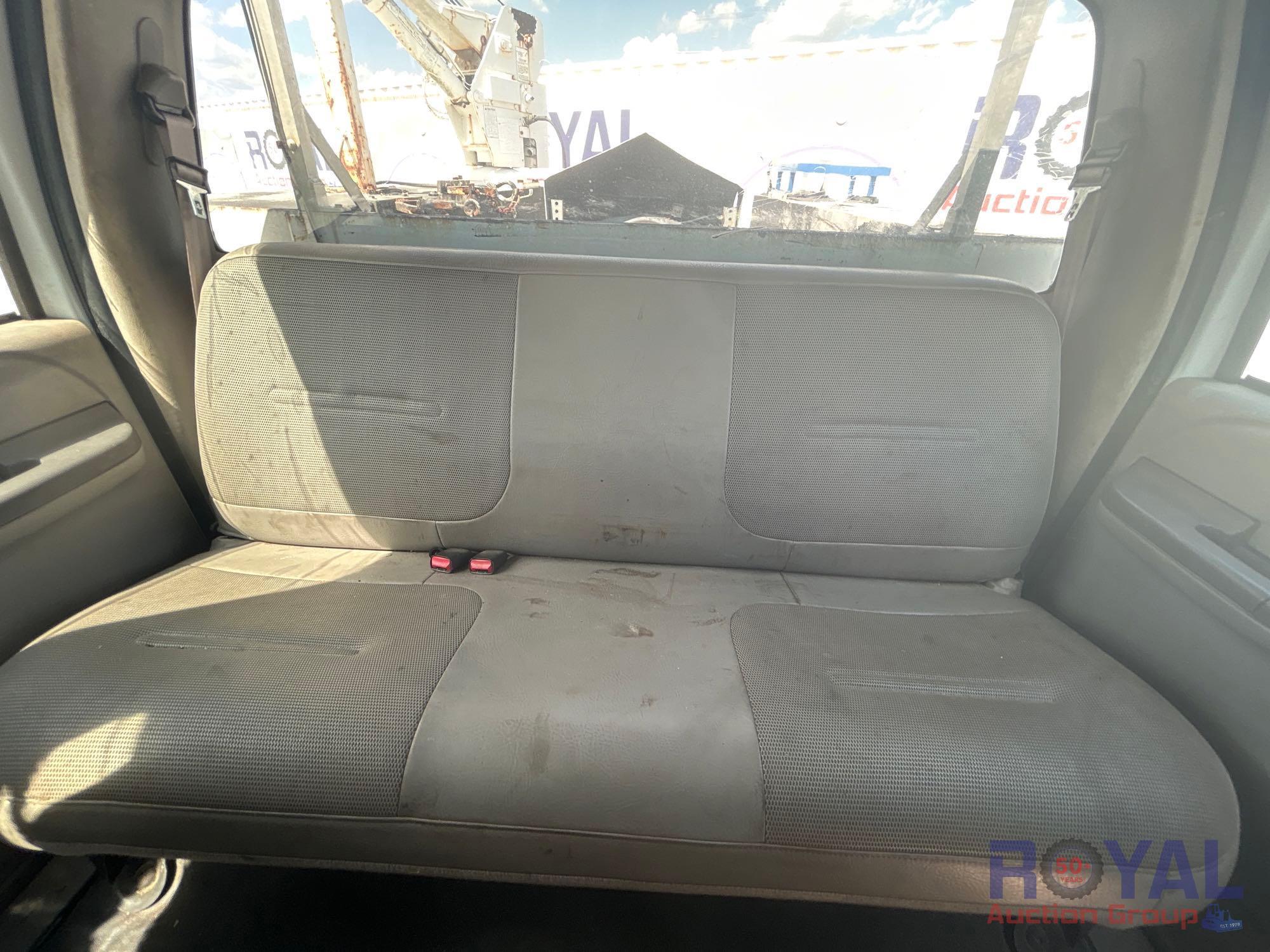 2001 Ford F-550 Crew Cab Auto Crane 4004EH 4,000LB Mechanics Crane Service Truck