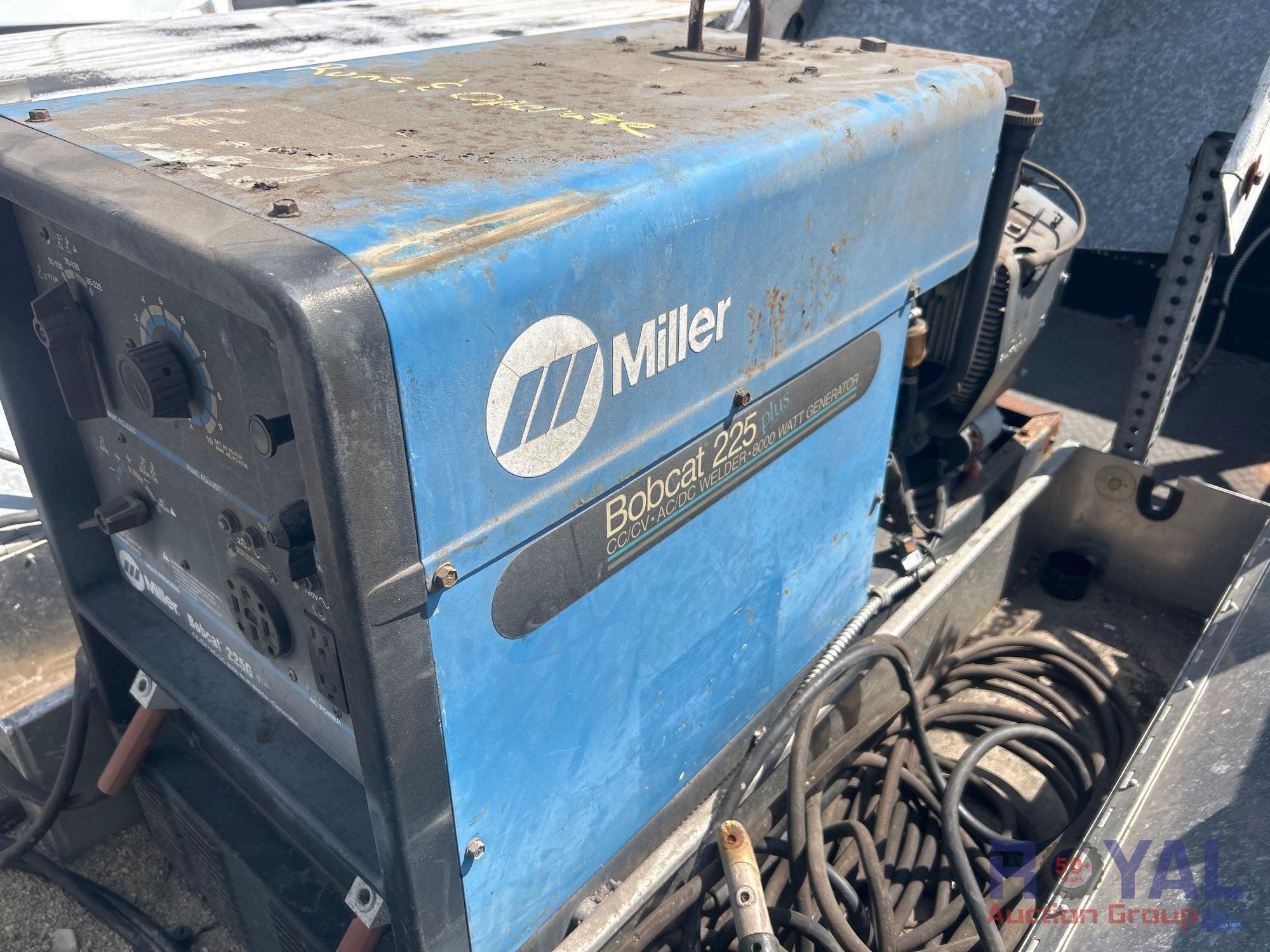 2001 Ford F-550 Crew Cab Auto Crane 4004EH 4,000LB Mechanics Crane Service Truck