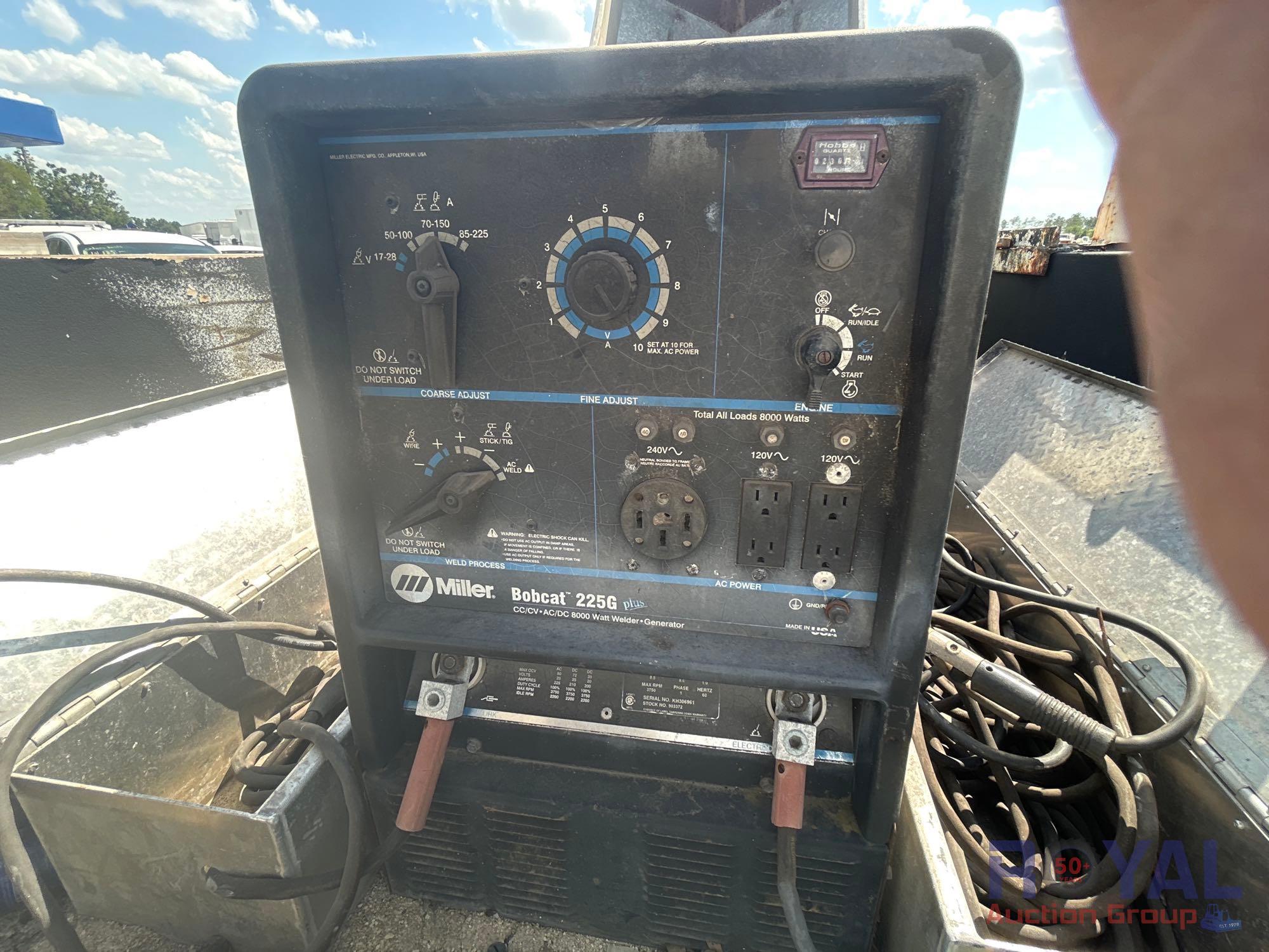 2001 Ford F-550 Crew Cab Auto Crane 4004EH 4,000LB Mechanics Crane Service Truck