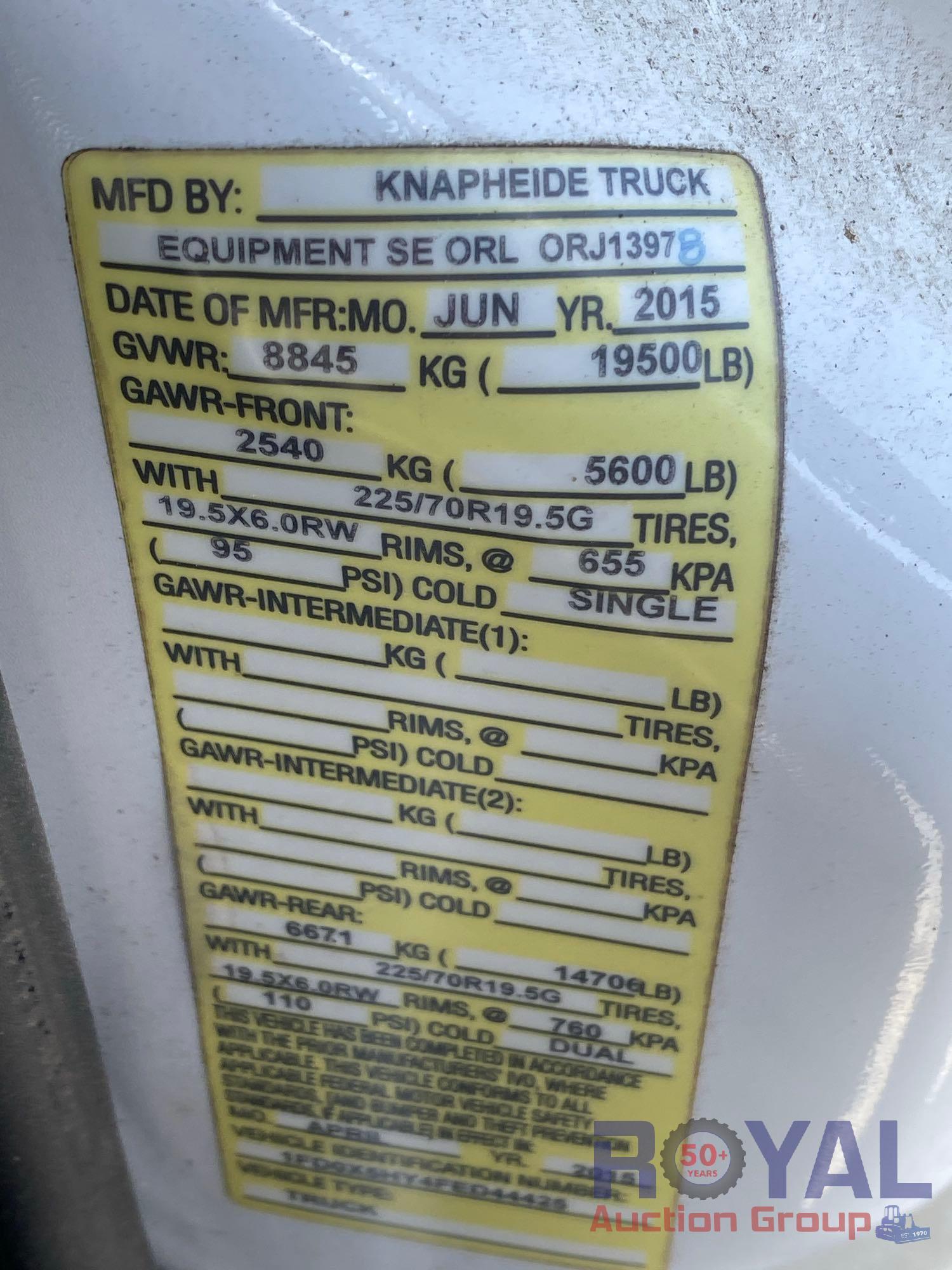 2015 Ford F-550 4x4 Ext. Cab Knapheide Service Truck
