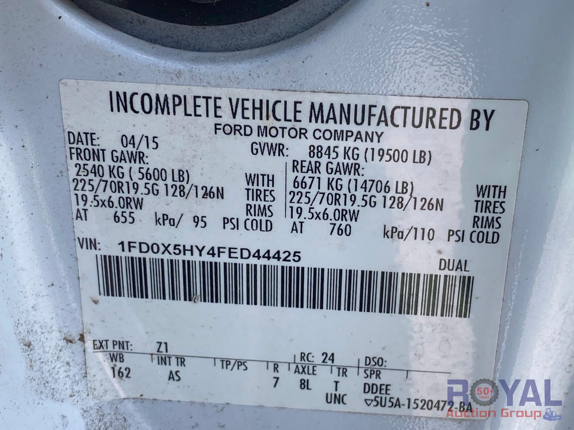 2015 Ford F-550 4x4 Ext. Cab Knapheide Service Truck