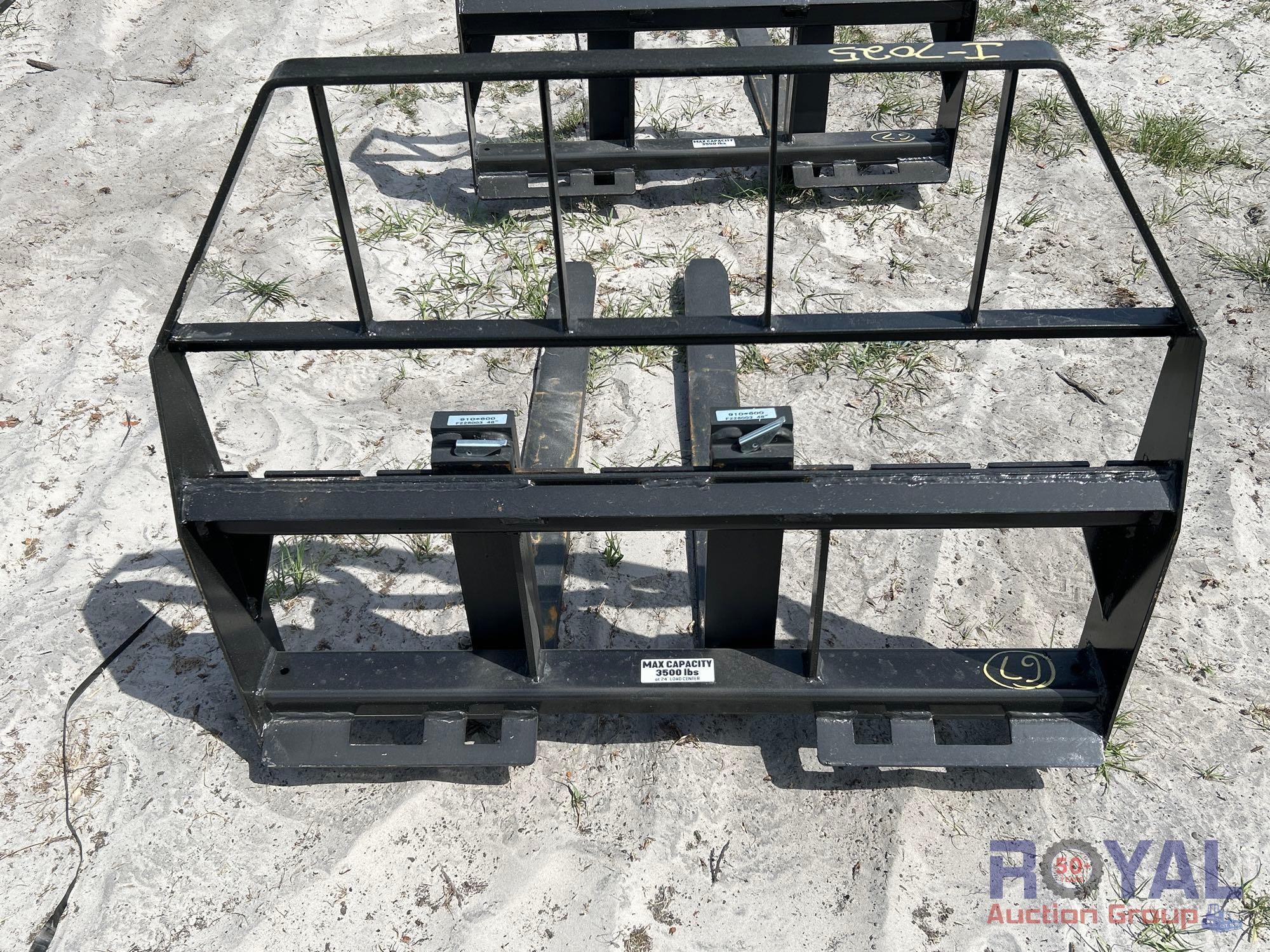 2025 Kivel 48in Forks and Frame Skid Steer Attachment