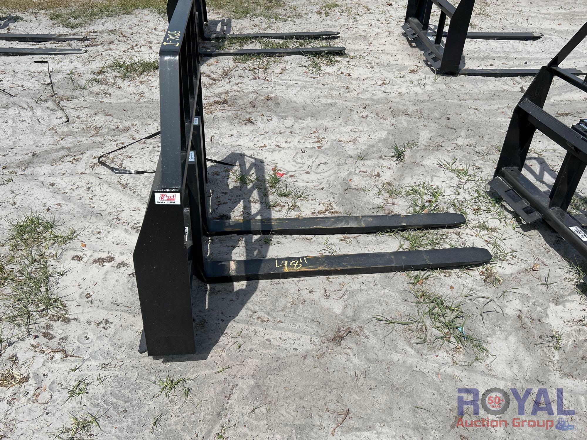 2025 Kivel 48in Forks and Frame Skid Steer Attachment