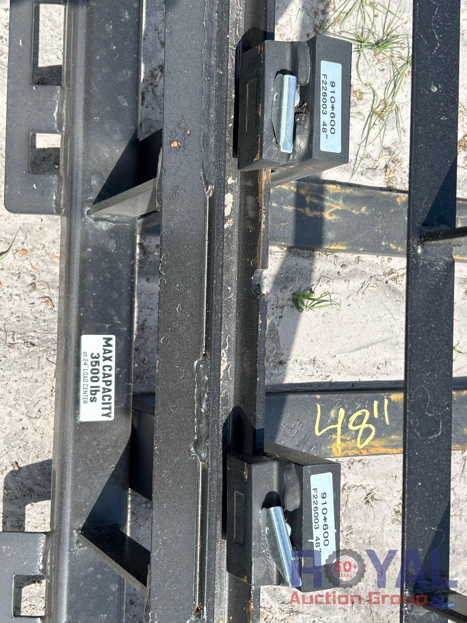 2025 Kivel 48in Forks and Frame Skid Steer Attachment