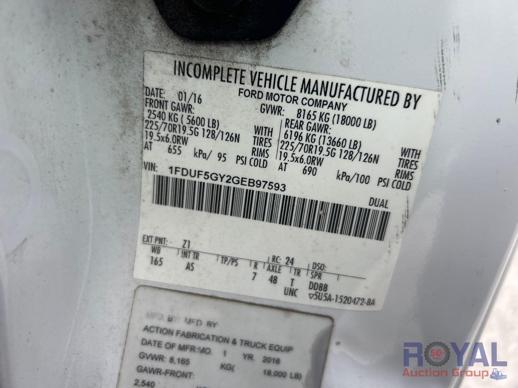 2016 Ford F-550 9ft Dump Truck