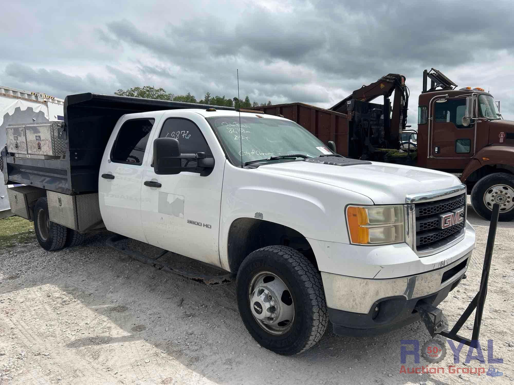2012 GMC Sierra 3500HD Crew Cab Dump Truck