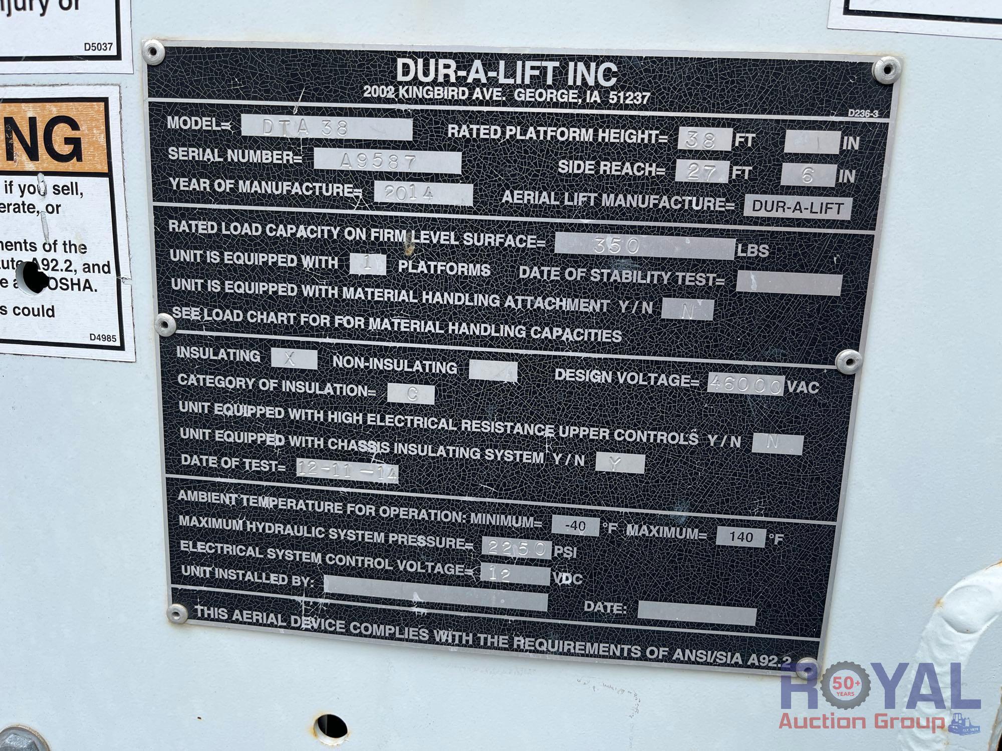 2015 Ford F-550 4x4 Forestry Bucket Truck