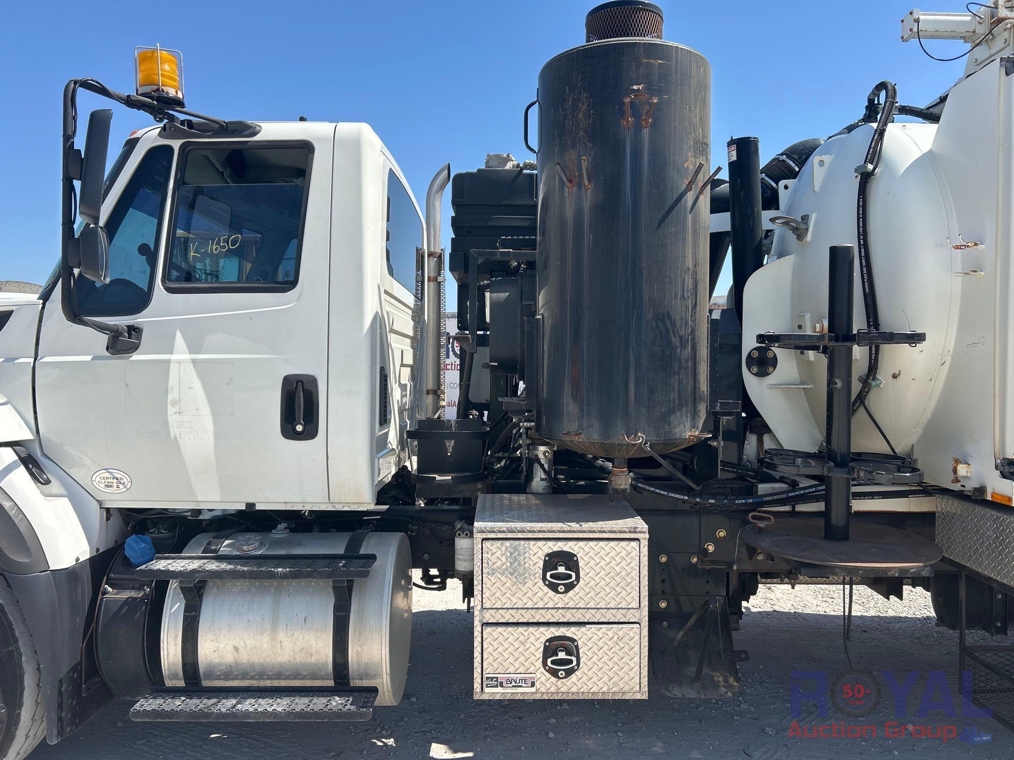 2018 International WorkStar 7500 AquaTech B-15 Combination Sewer Jetter Vacuum Truck