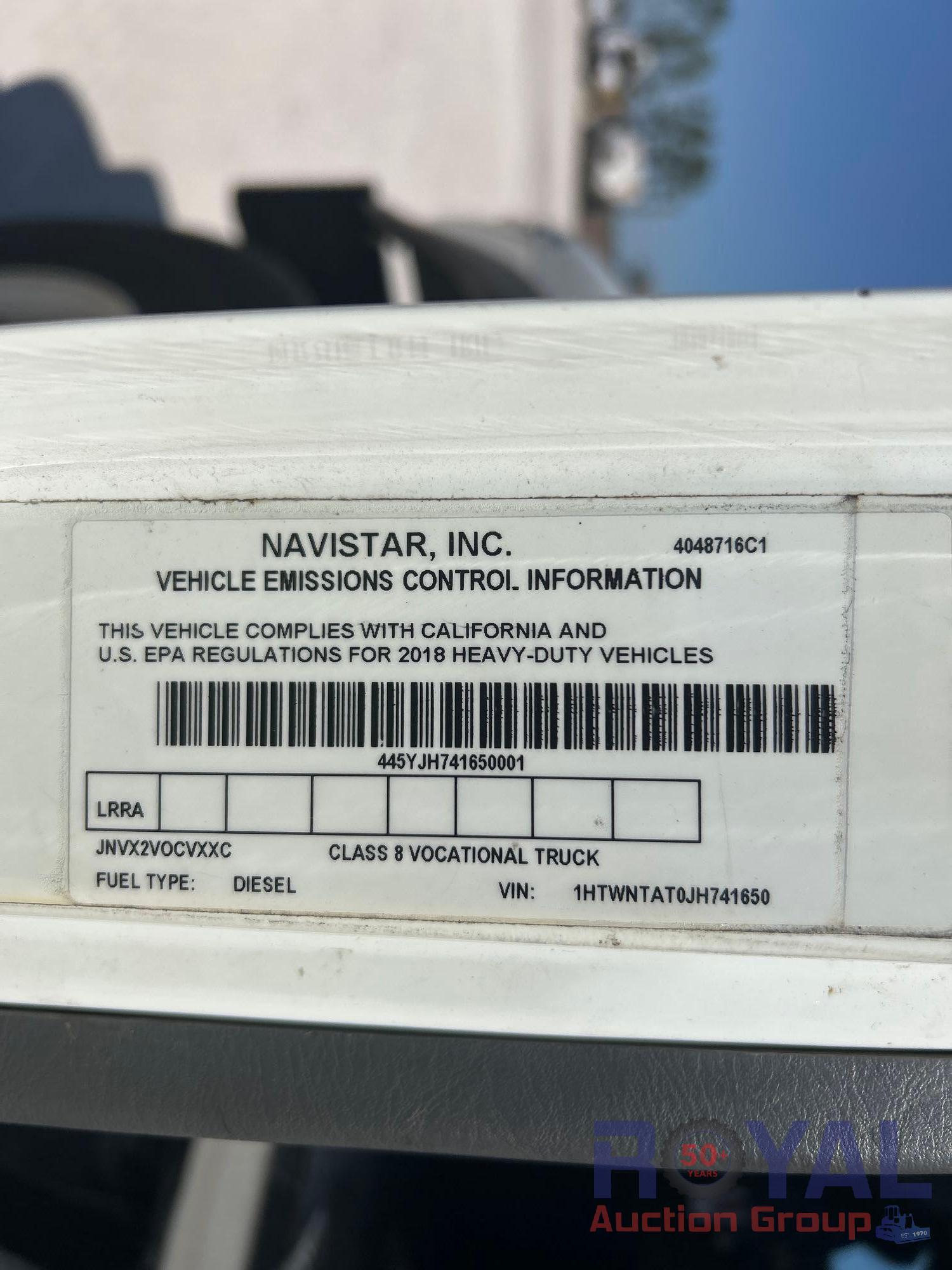 2018 International WorkStar 7500 AquaTech B-15 Combination Sewer Jetter Vacuum Truck