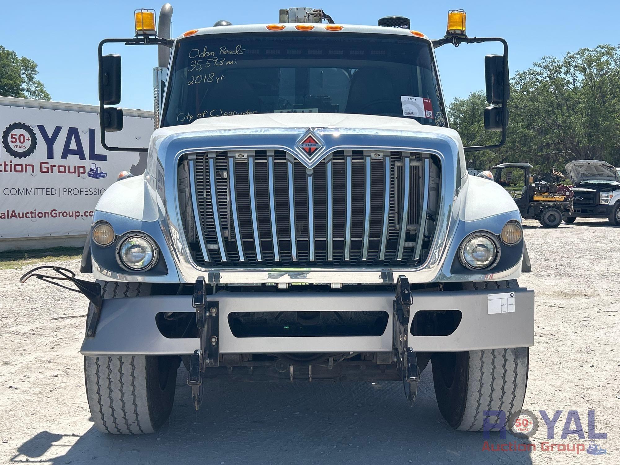 2018 International WorkStar 7500 AquaTech B-15 Combination Sewer Jetter Vacuum Truck