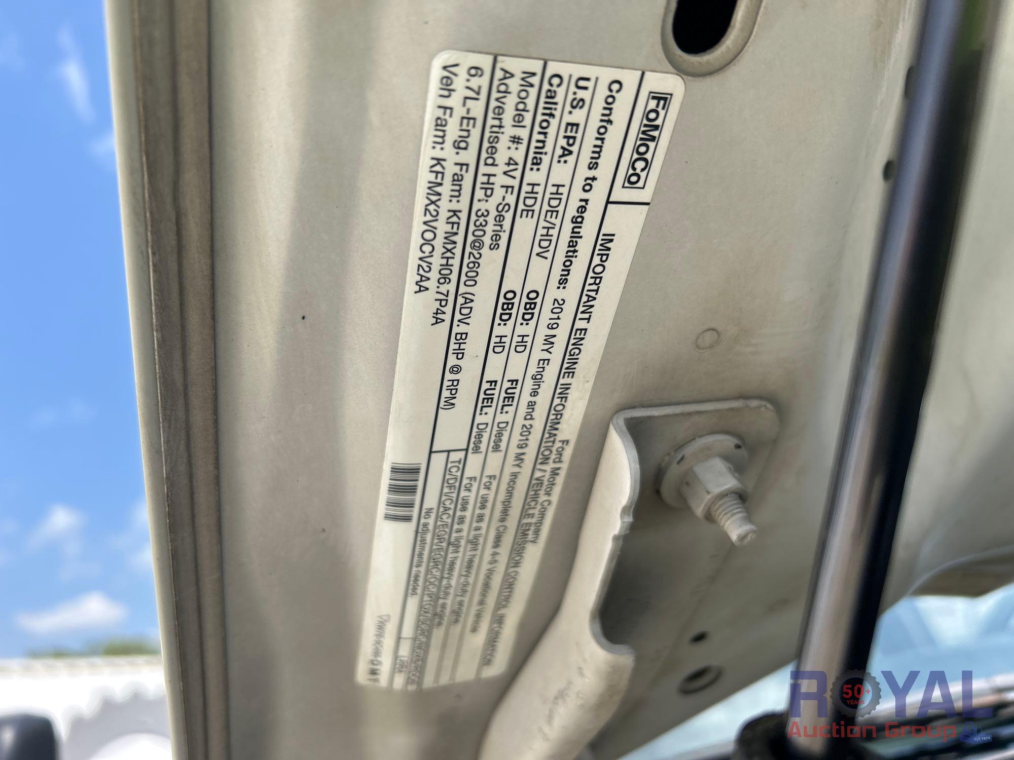 2019 Ford F-550 V-Mac DTM70 Air Compressor Flatbed Truck
