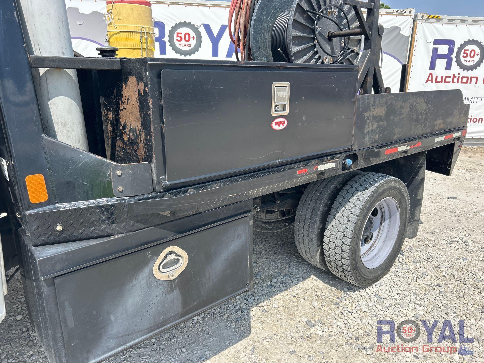 2019 Ford F-550 V-Mac DTM70 Air Compressor Flatbed Truck