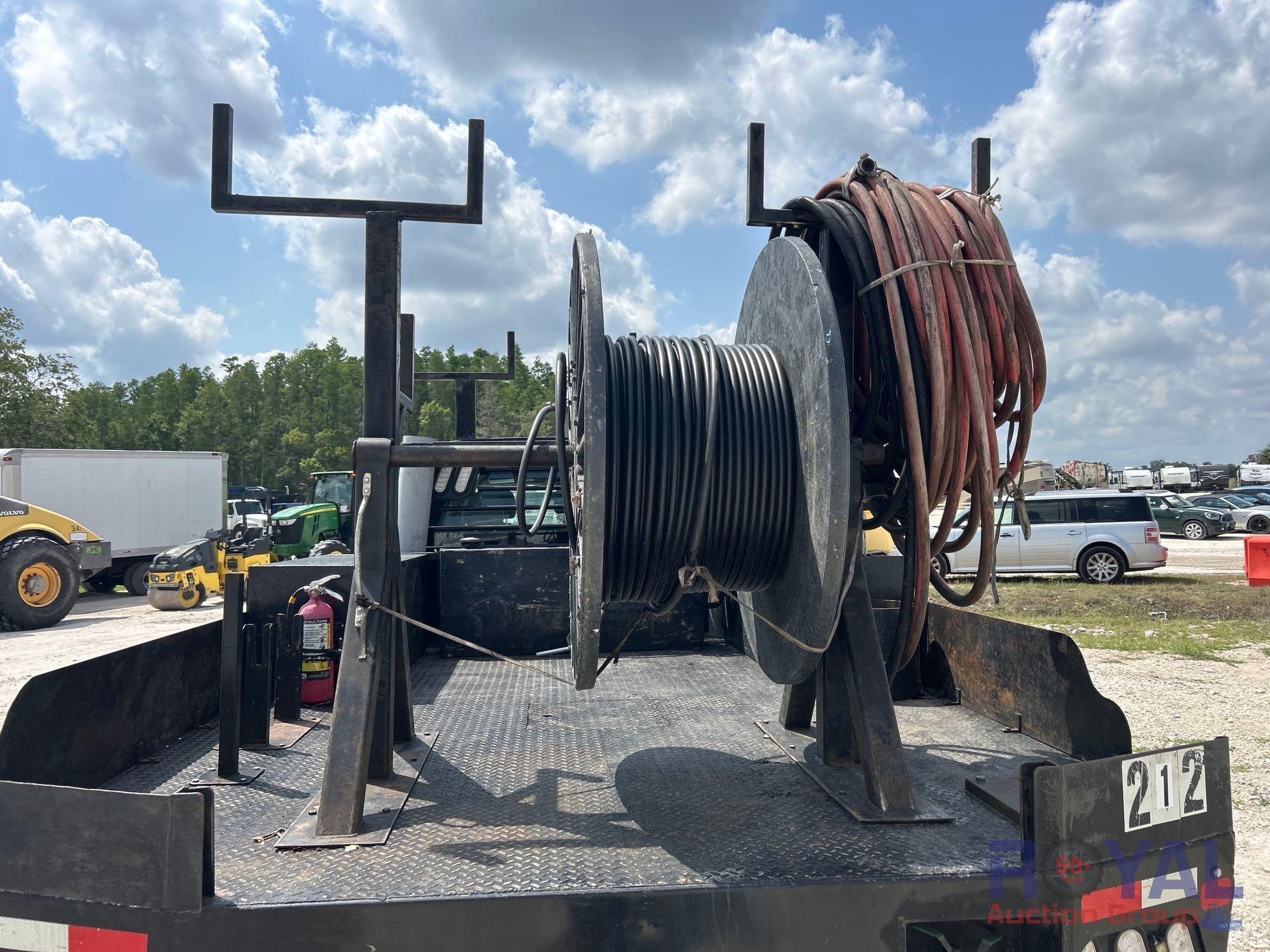 2019 Ford F-550 V-Mac DTM70 Air Compressor Flatbed Truck