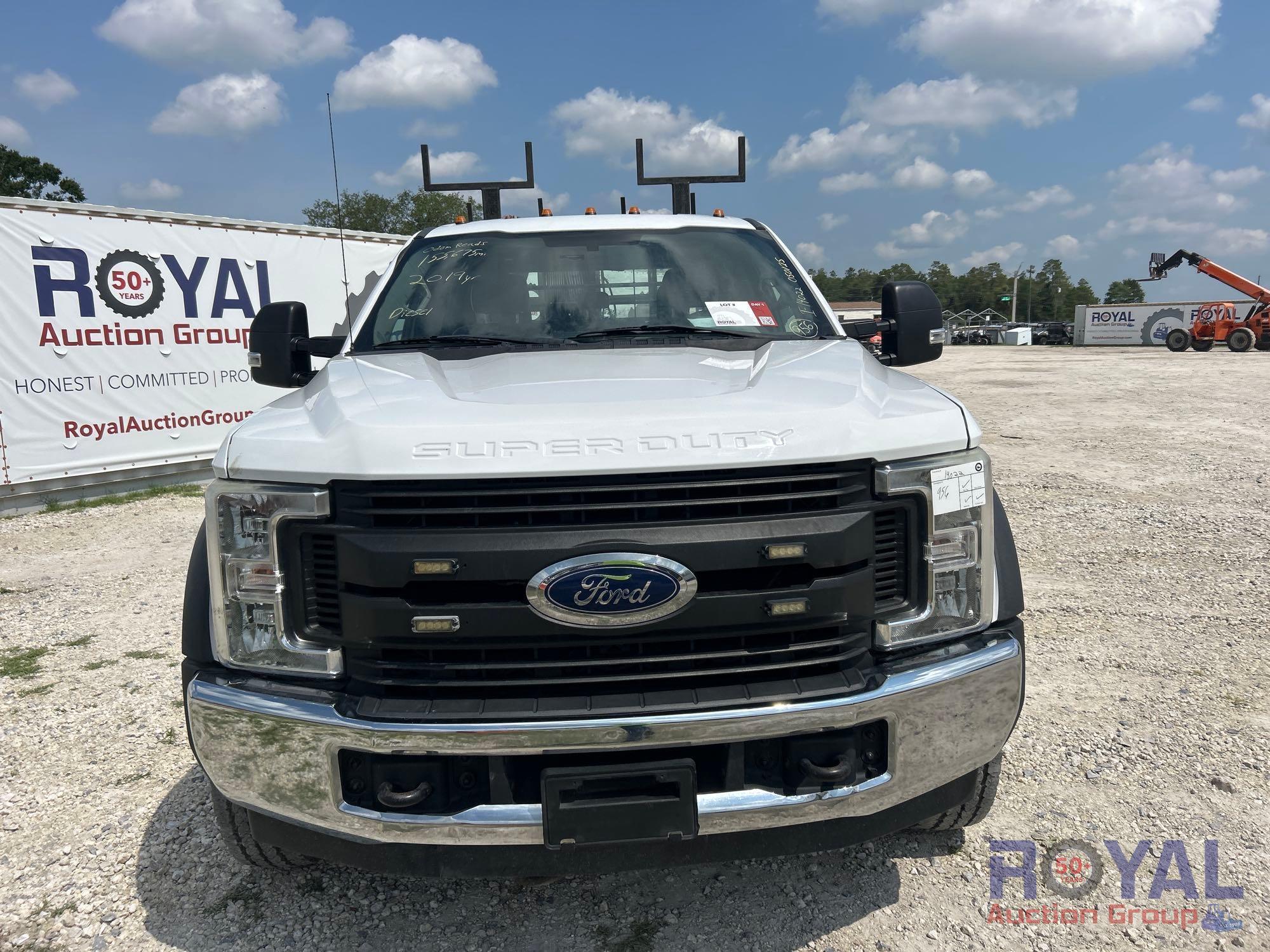 2019 Ford F-550 V-Mac DTM70 Air Compressor Flatbed Truck