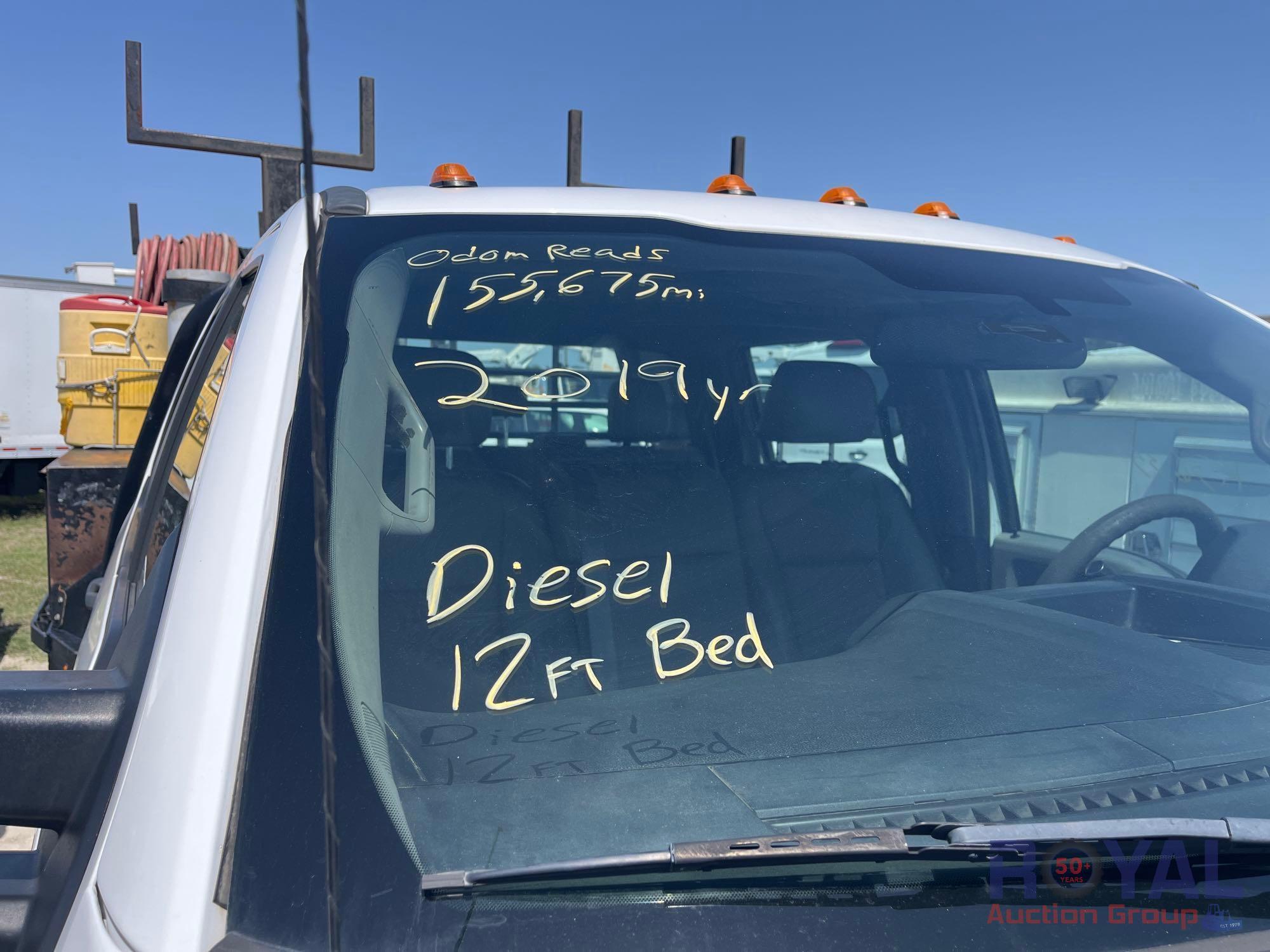 2019 Ford F-550 V-Mac DTM70 Air Compressor Flatbed Truck