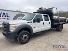 2015 Ford F-550 Crew Cab Godwin 184U Mason Dump Truck