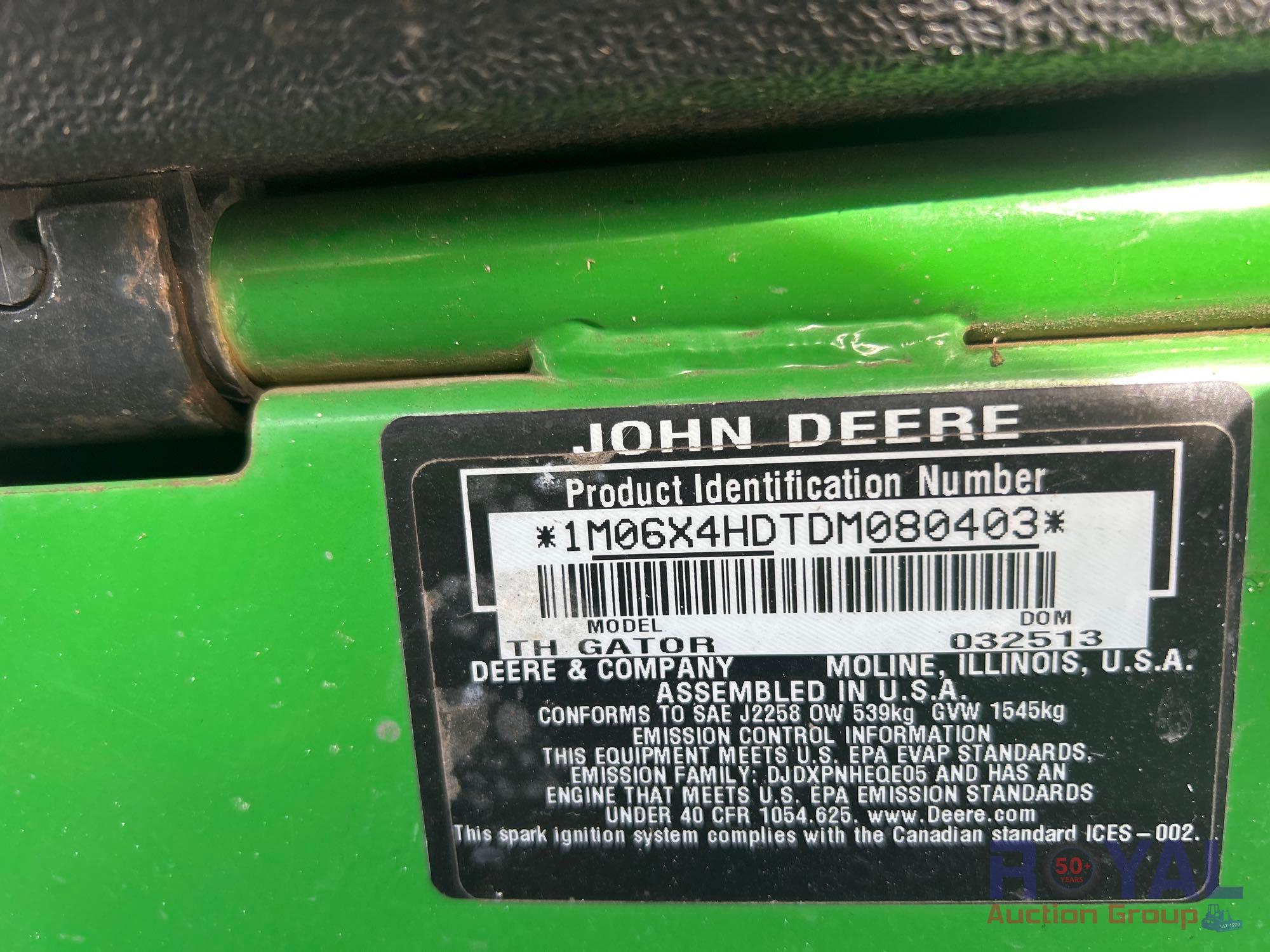 2013 John Deere TH Gator 6x4 Utility Cart