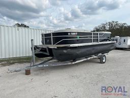 2021 23ft Cypress Cay Seabreeze 232 Pontoon Boat with 23ft Single Axle Trailer