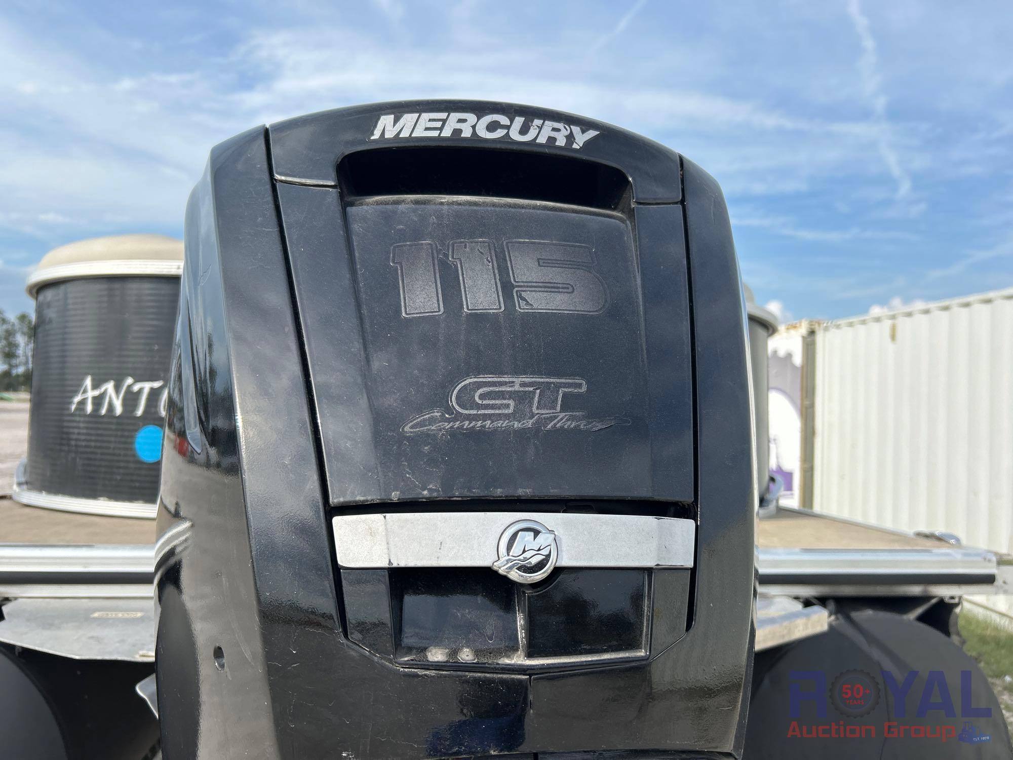 2021 23ft Cypress Cay Seabreeze 232 Pontoon Boat with 23ft Single Axle Trailer