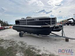 2021 23ft Cypress Cay Seabreeze 232 Pontoon Boat with 23ft Single Axle Trailer