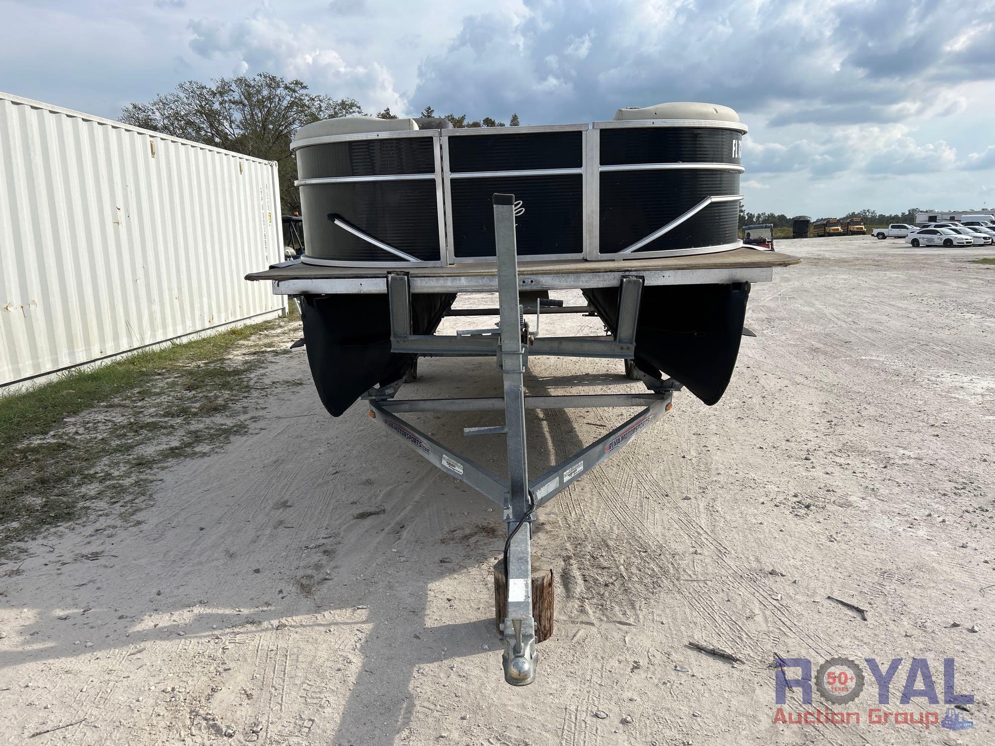 2021 23ft Cypress Cay Seabreeze 232 Pontoon Boat with 23ft Single Axle Trailer
