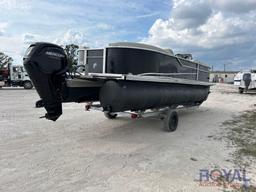 2021 23ft Cypress Cay Seabreeze 232 Pontoon Boat with 23ft Single Axle Trailer
