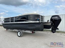 2021 23ft Cypress Cay Seabreeze 232 Pontoon Boat with 23ft Single Axle Trailer