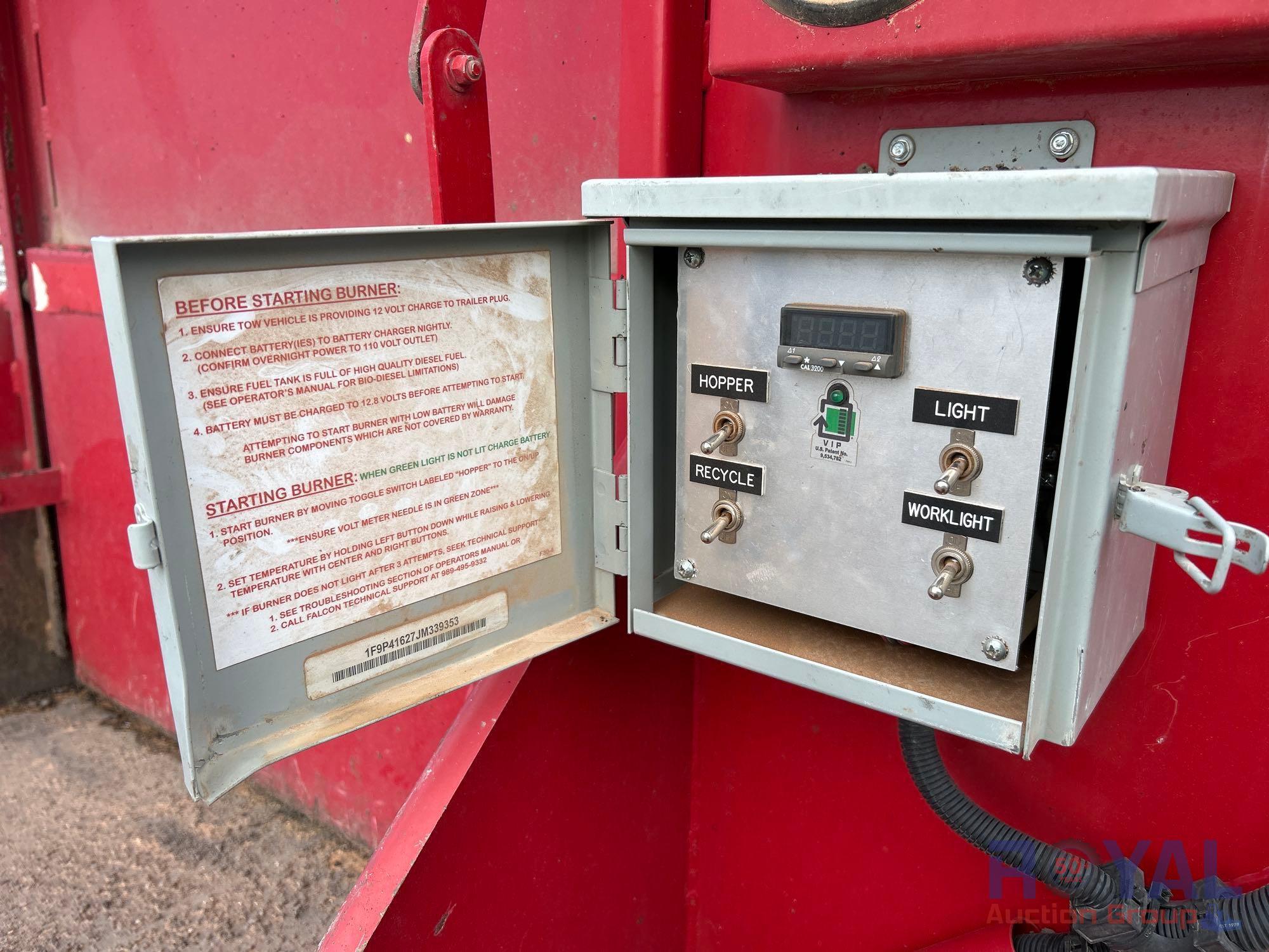 2019 Falcon RME 4-Ton 16ft Asphalt Hotbox Dump Trailer