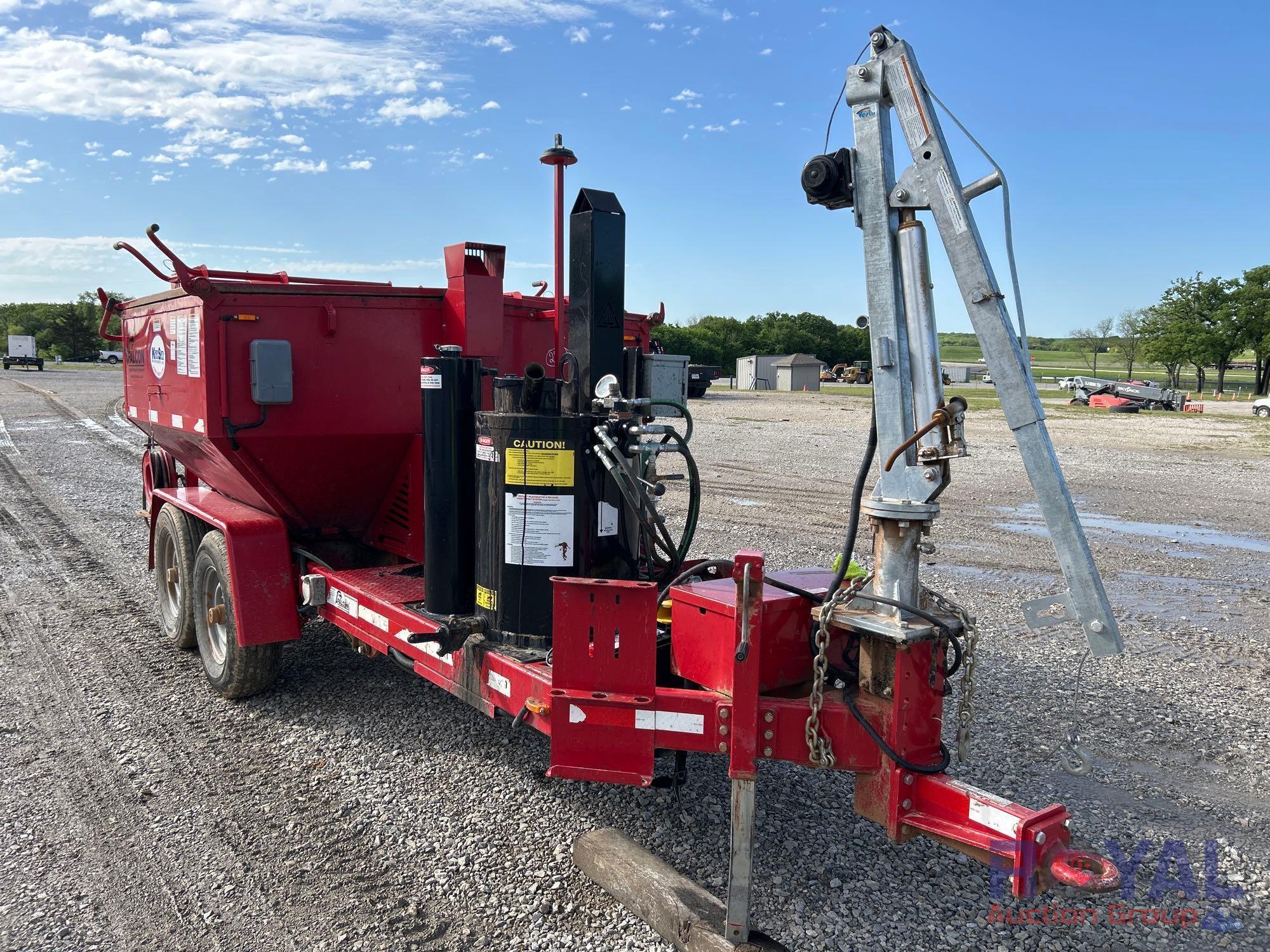 2019 Falcon RME 4-Ton 16ft Asphalt Hotbox Dump Trailer