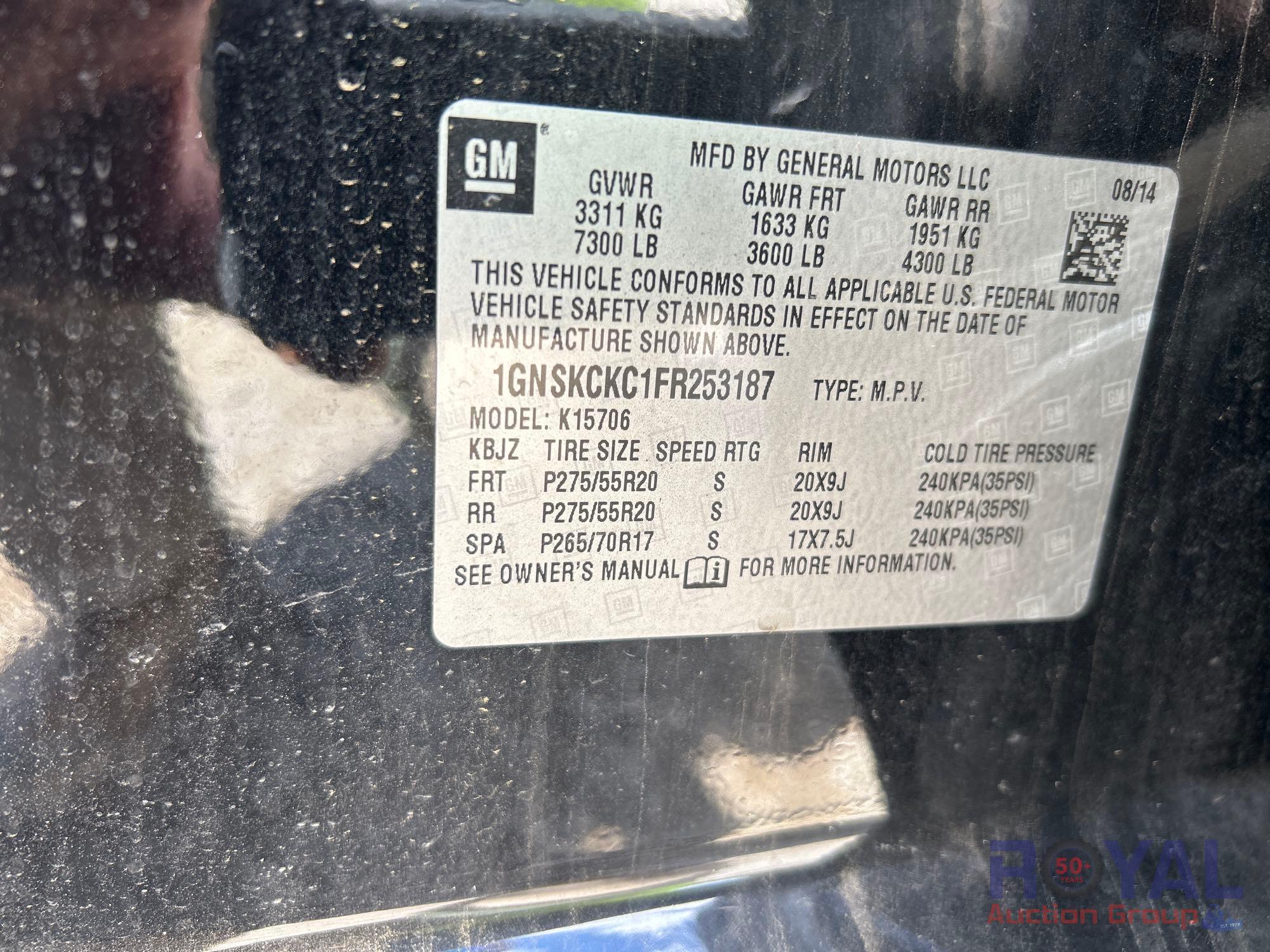 2015 Chevrolet Tahoe 4x4 SUV