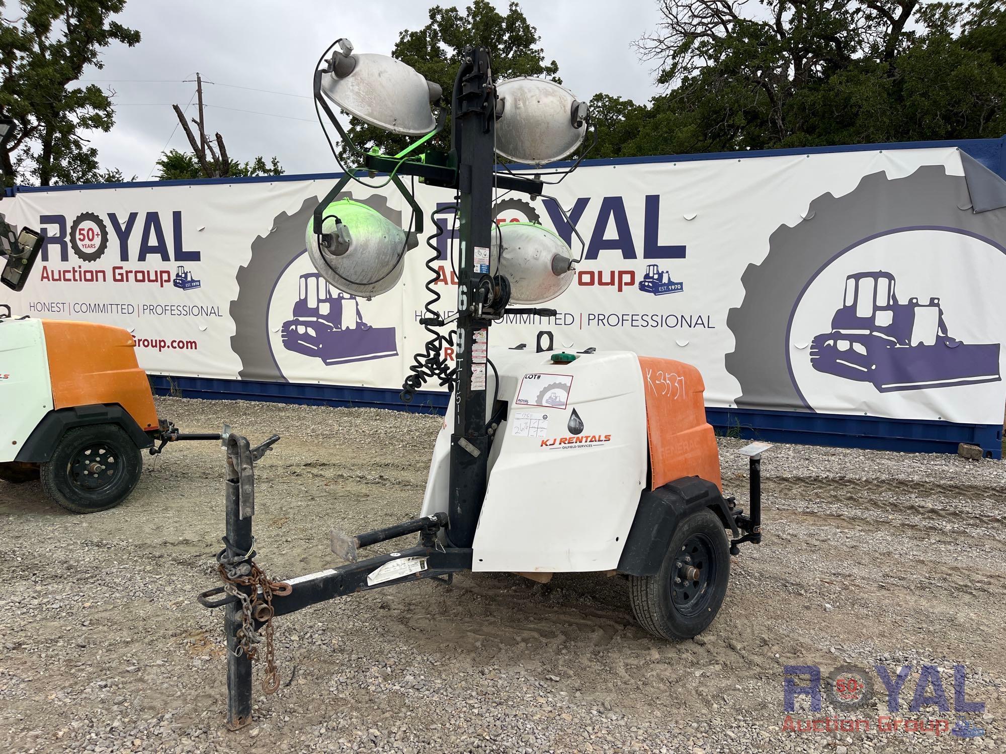 2018 Generac MLT6SM-STD3 6kW Towable Light Tower