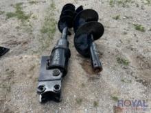 2025 Mini Excavator Auger Attachment with 2 Bits